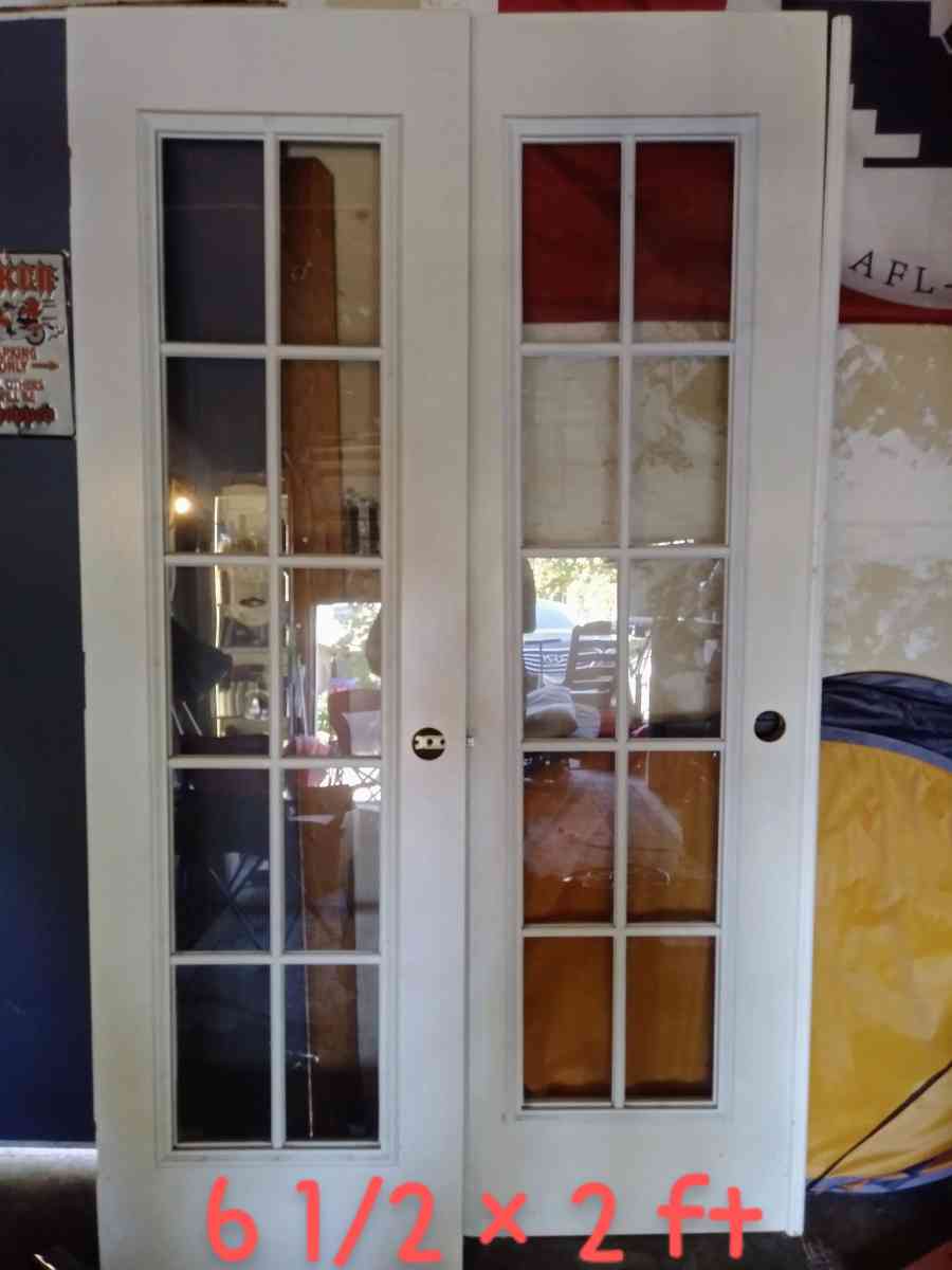 white French doors