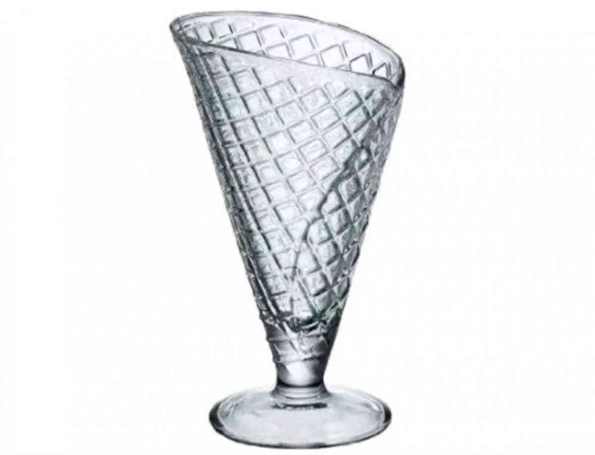 Waffle Cone Ice Cream Sundae Gelato Dessert Bowls Set 6