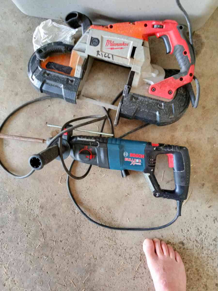 never used 6 inch metabo grinder portaband hammerdrill