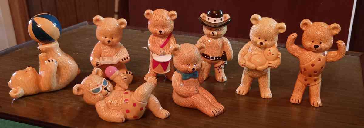Danbury mint bone China bear collection
