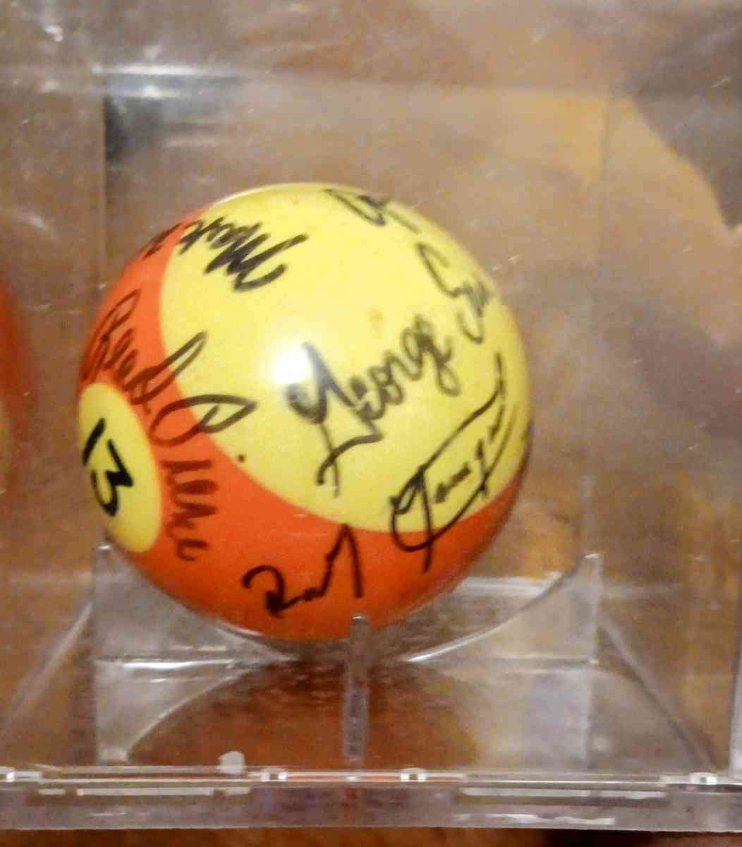 HUSTLER SIGNED CERTIFIED AUTOGRAPH 9 BILLIARD POOL BALL