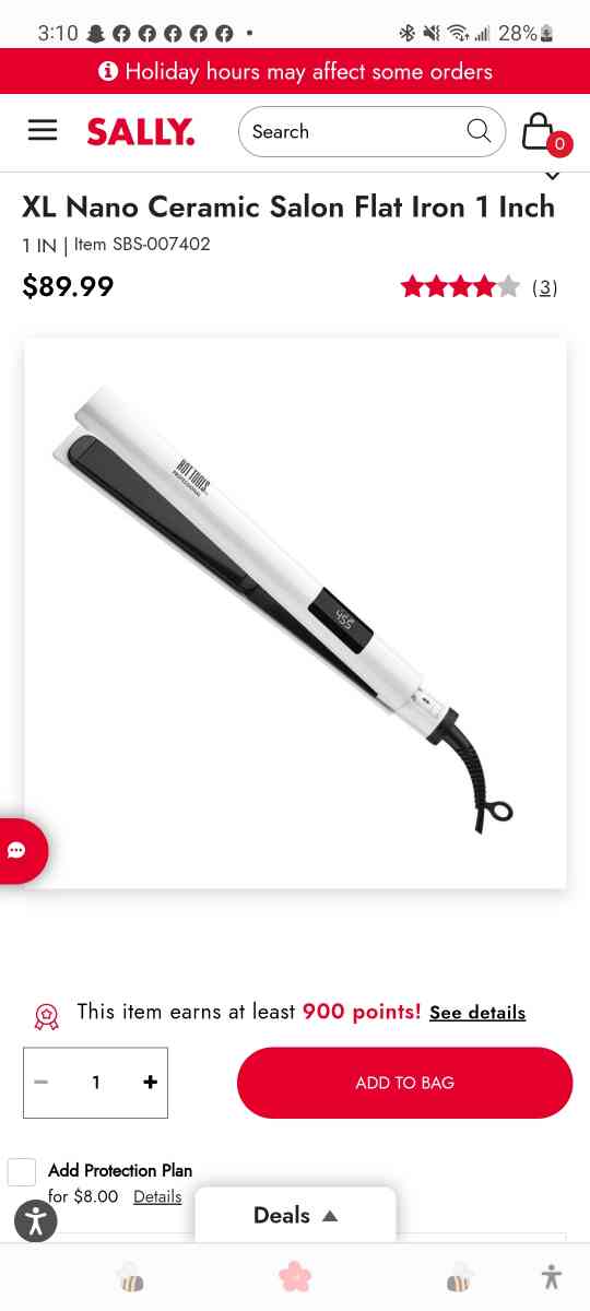 Salon Professional Digital Flat Iron