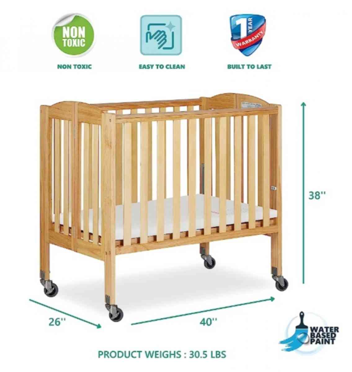 2 in 1 dream On me portable crib