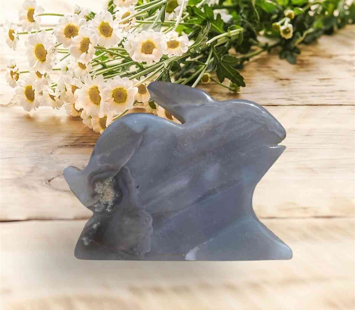 Druzy Agate Bunny Rabbit Slab