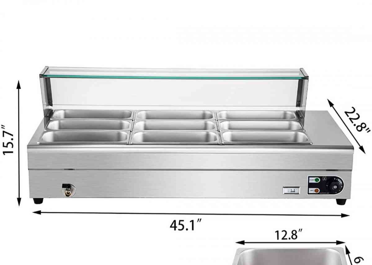 NEW electric food warmer WITH SIX TRAYS OR MORE DEPENDING ON