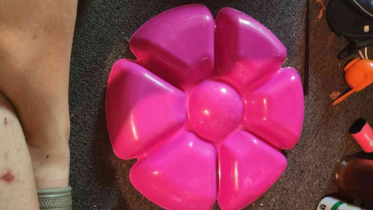 Divided Tray for Fruit and Dip in the Middle