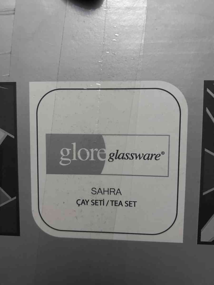 6 piece Glass Tea Set