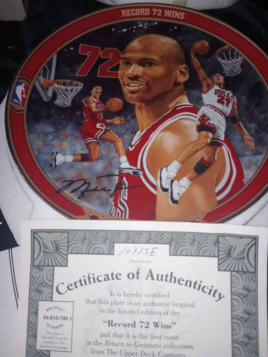 Michael Jordan collector plate