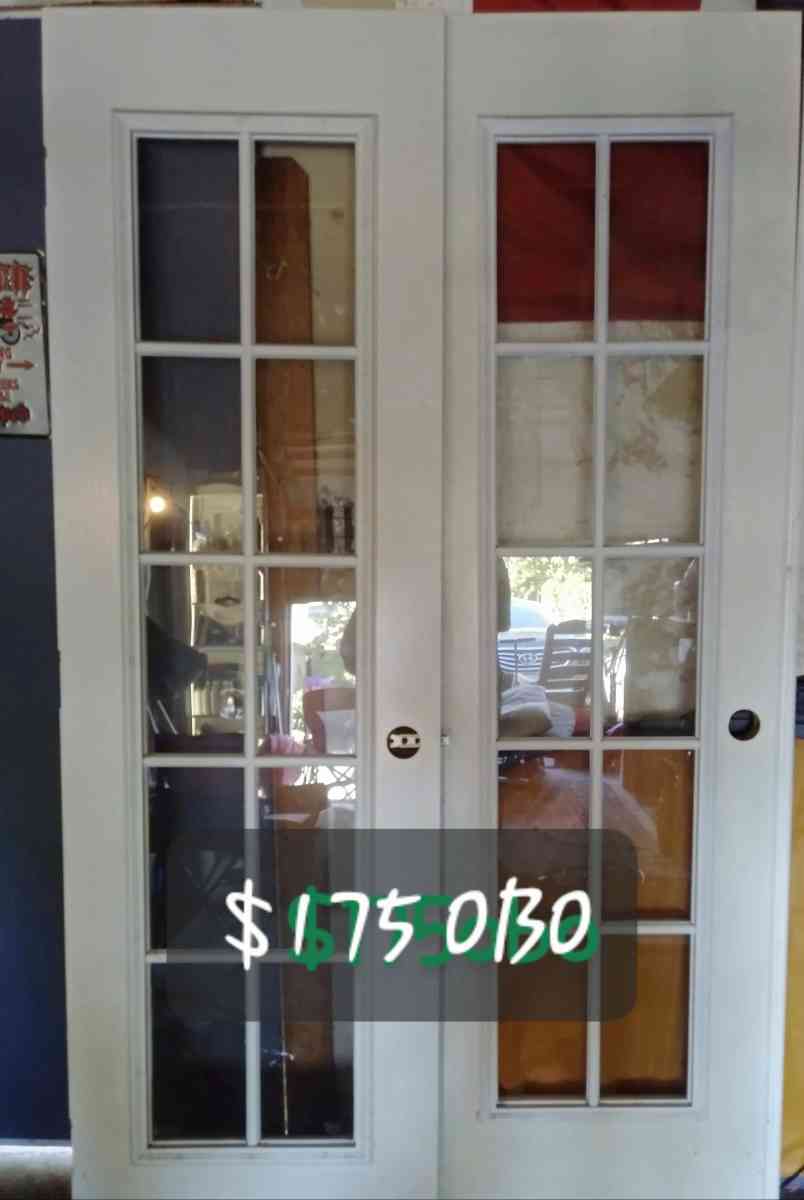 white French doors