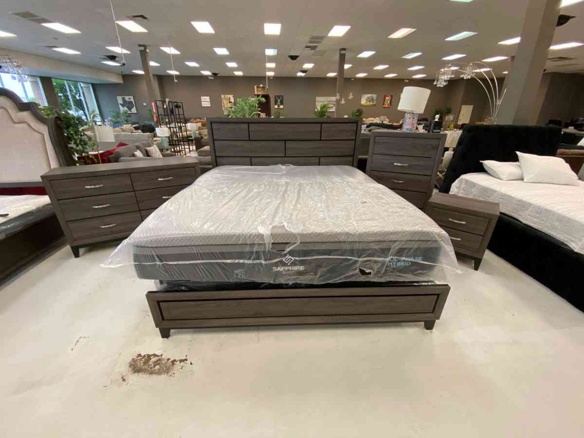 Akerson Drif wood 5 pcs Bedroom Set SameNext Day Delivery Op