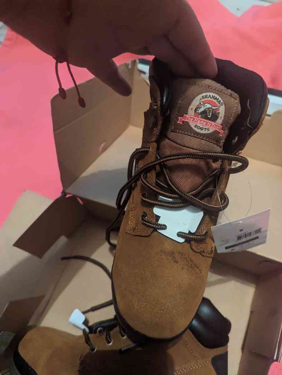 women work boots size 8 steel toe new in box 25