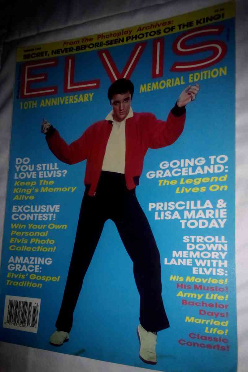 1987 ELVIS 10TH ANNIVERSARY MEMORIAL EDITION MAGAZINE
