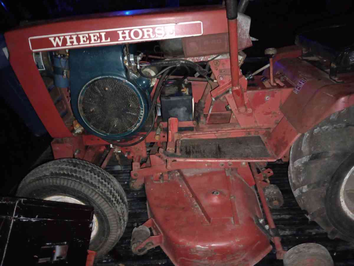 wheel horse riding mower