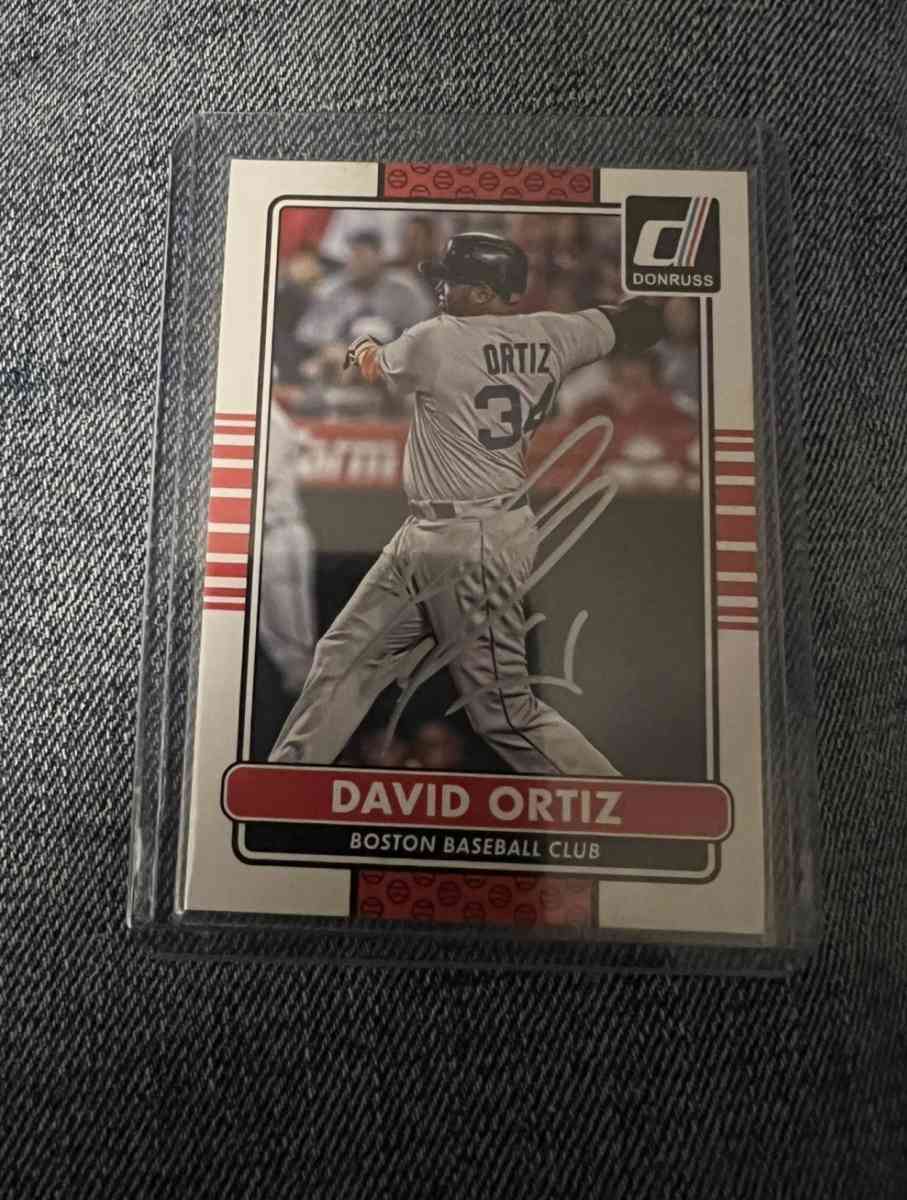 Panini David Ortiz Signed Card  59 HOF