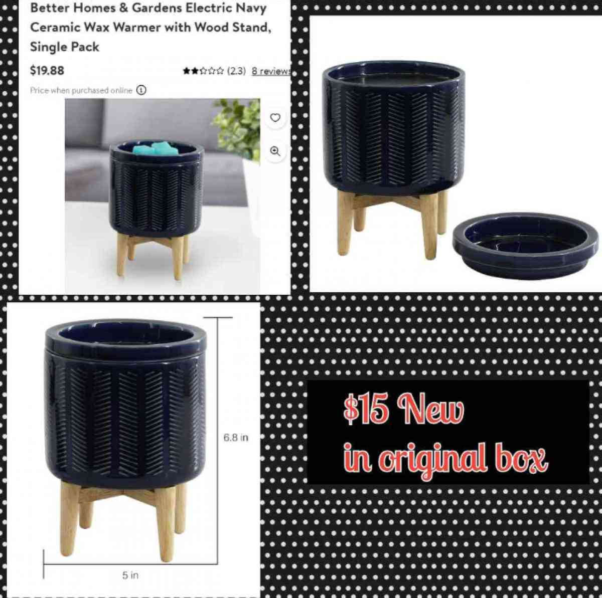 Better Homes and Gardens wax warmers