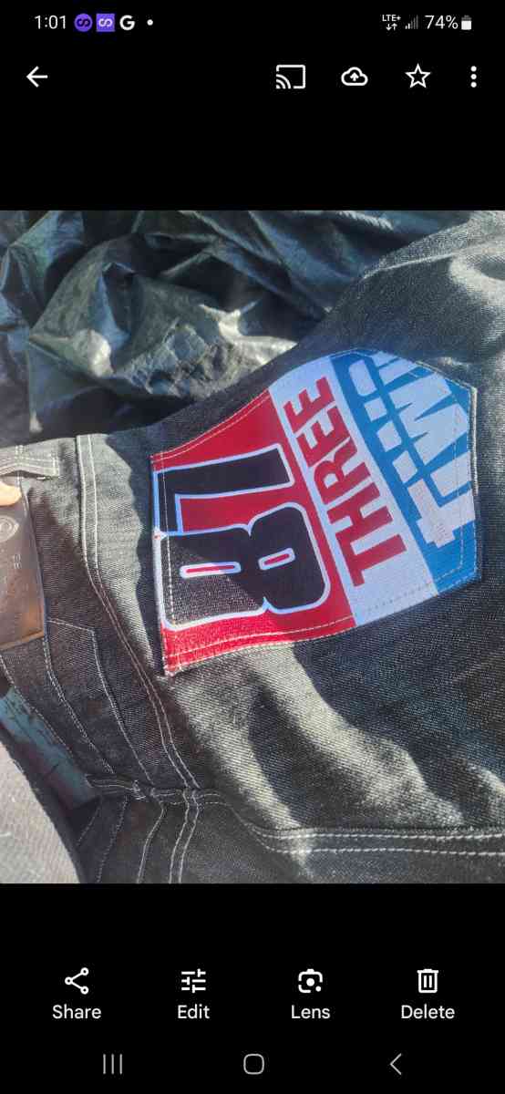 8 ball leather jacket n 8 ball shirt n pants