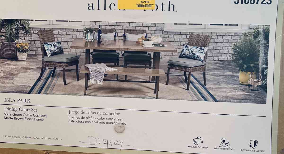 patio furniture chair set