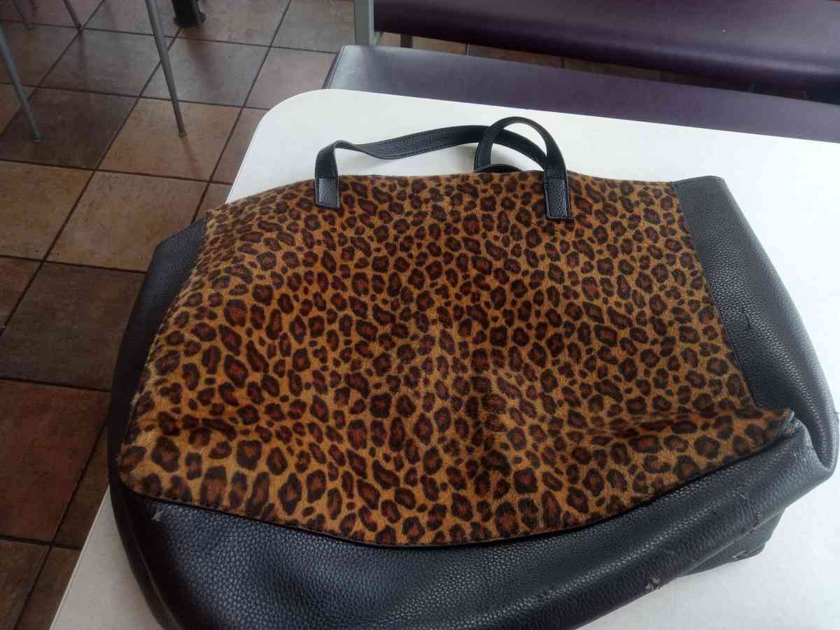 Deux Lux Bags Deux Lux Cognac Sahara Tote Animal Print Leopa