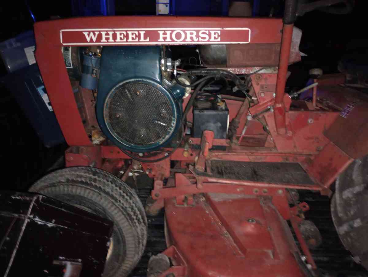 wheel horse riding mower