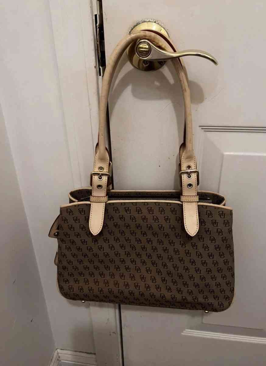 Dooney  Bourke Monogram Buckle Satchel  PreOwned