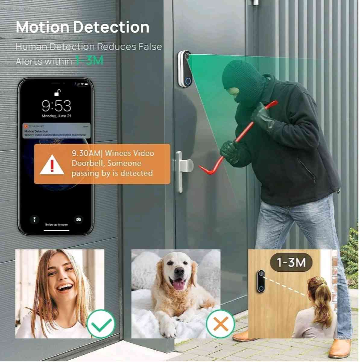 Winess smart wifi video doorbel