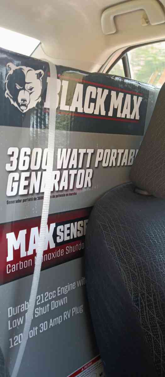 blackmax 3600 watt portable generator