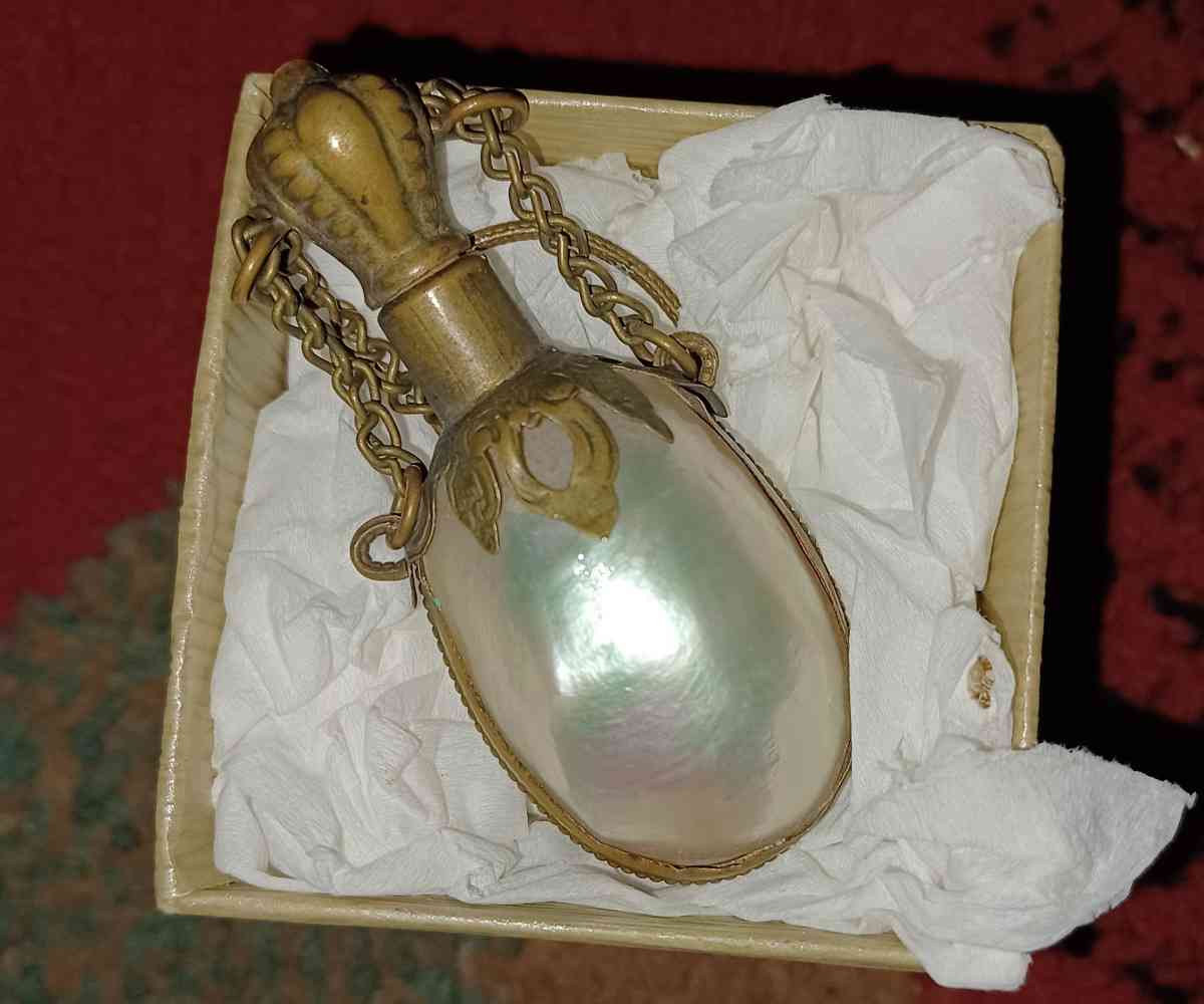 antique pearl perfume bottle