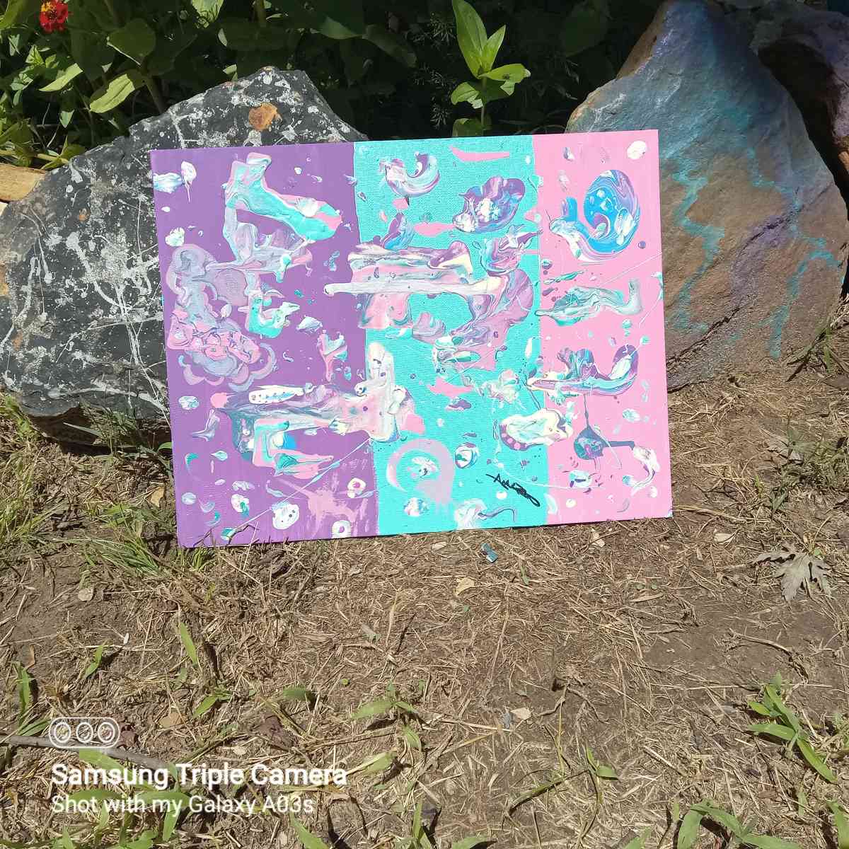 homemade painting by local artist Ashely Pearson