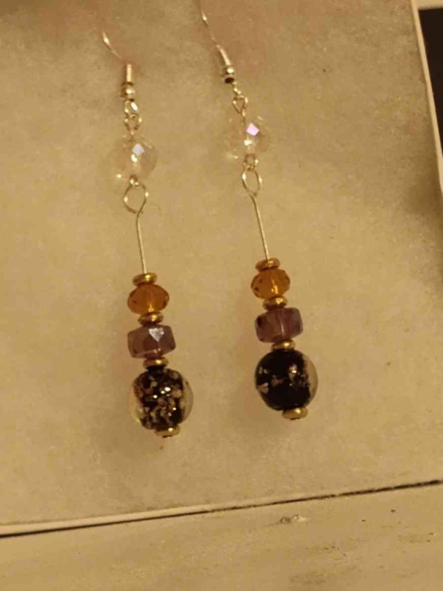 glass bead earrings