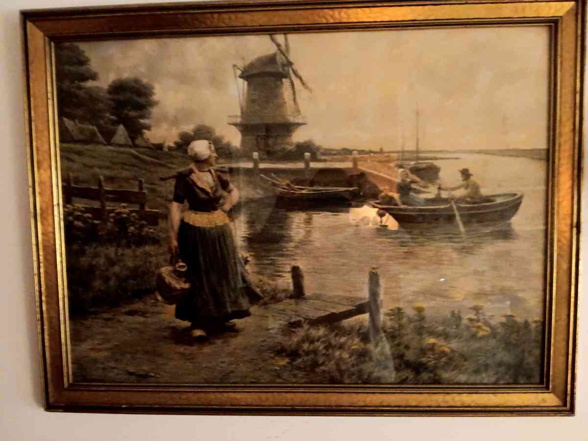 antique beautiful 1930s painting