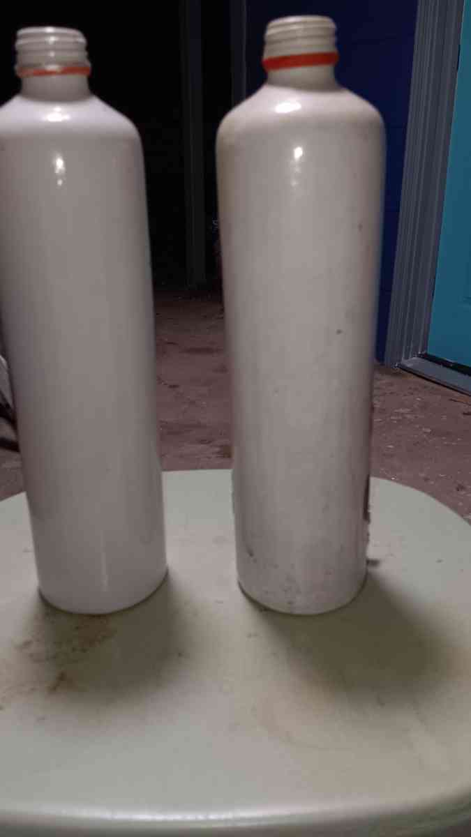 old mkm ceramic wine bottles from Germany in good condition