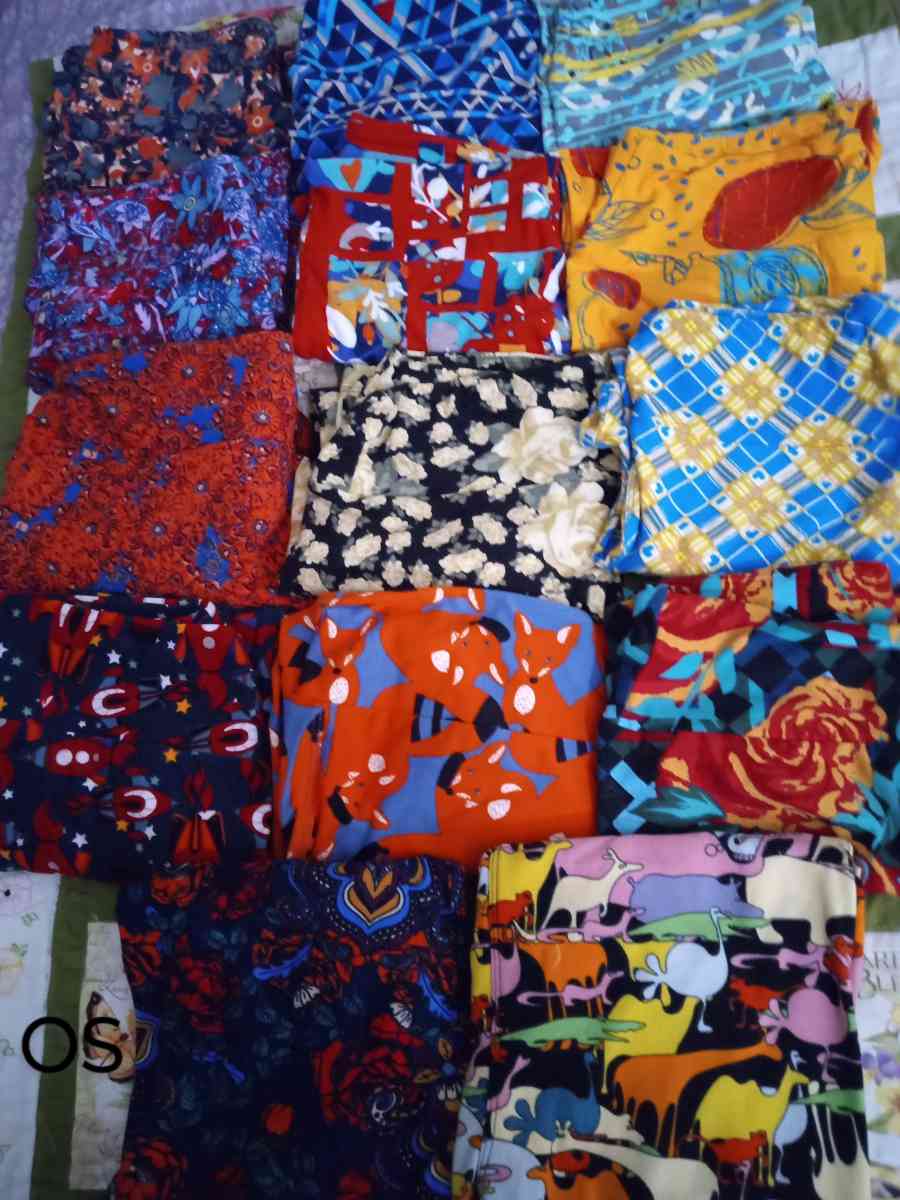 Brand New LuLaRoe OS Leggings 9 each Fit size 2 to 10
