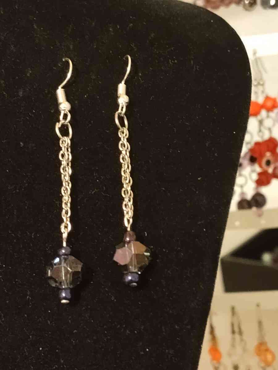hand made glass earrings