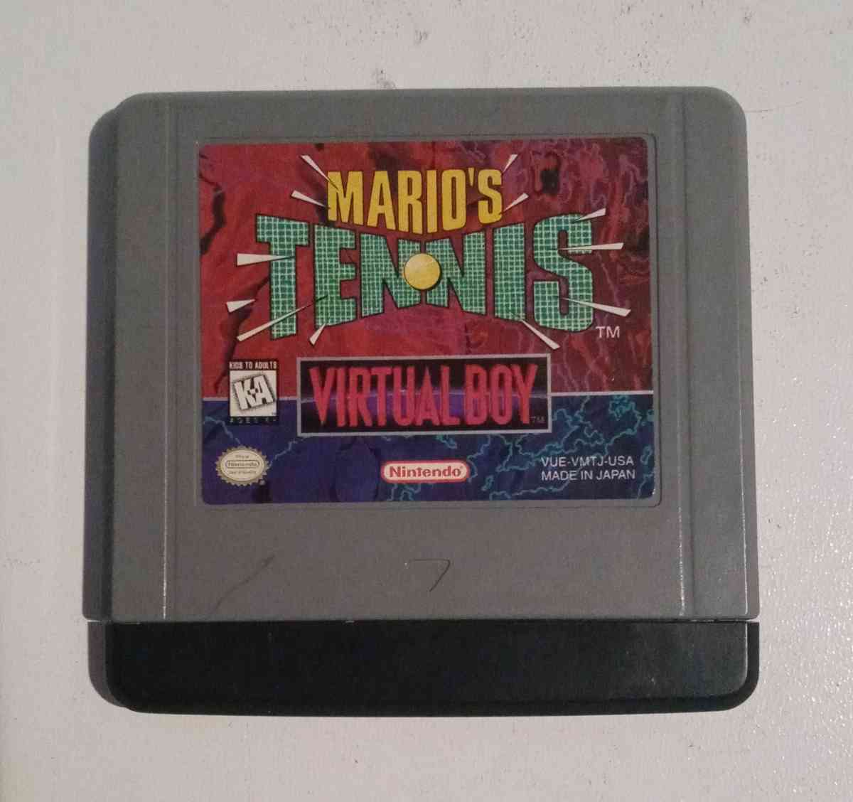 Marios Tennis Virtual Boy Nintendo