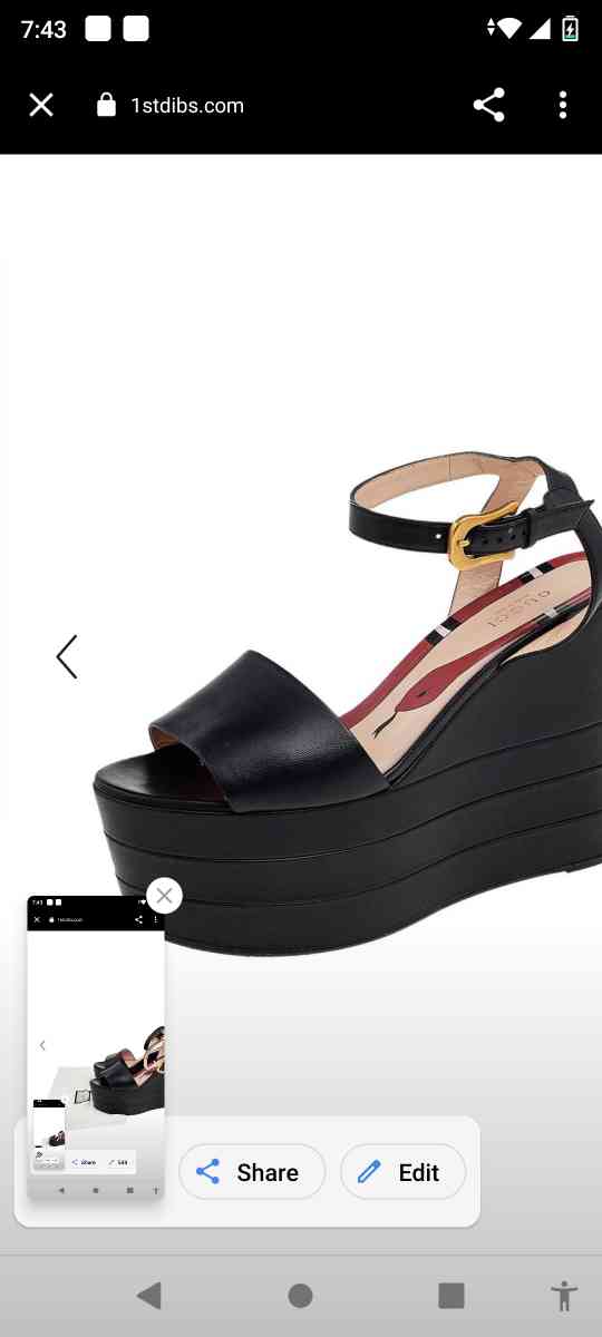 Gucci Kingsnake High Platform Heels