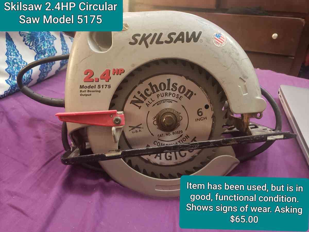 Skilsaw 24HP Circular Saw Model 5175