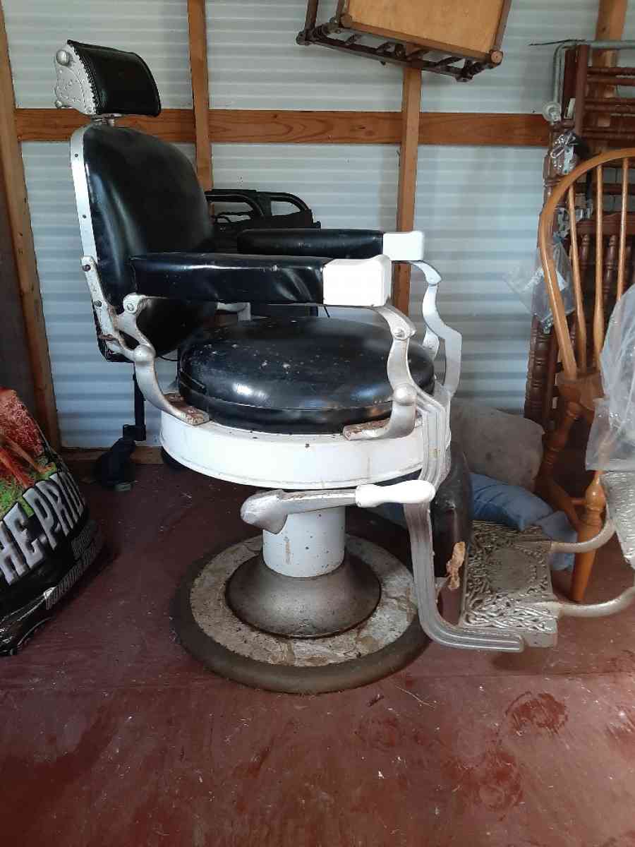 Very Rare 1920s Koken barbers chair