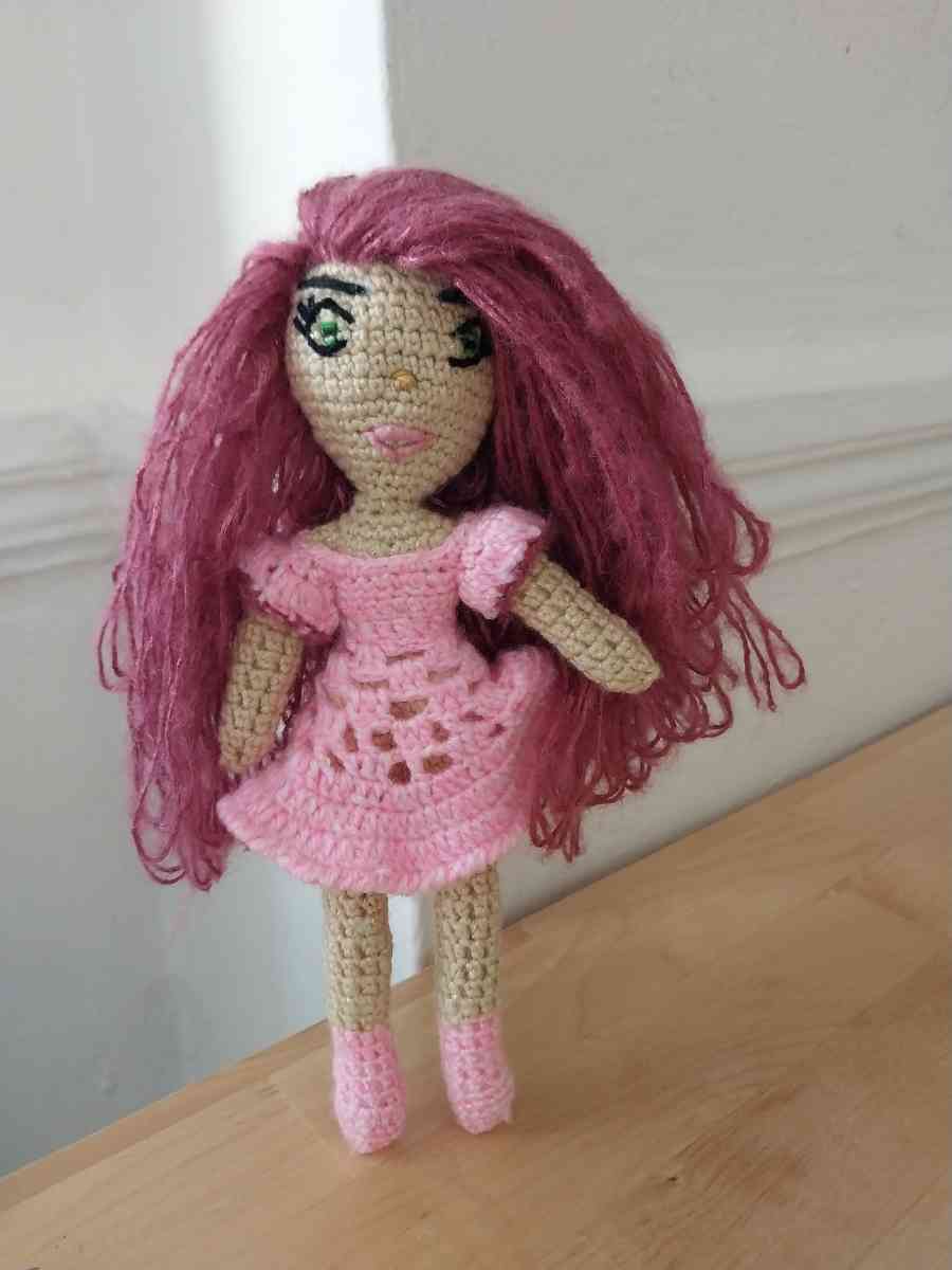 handmade knitted doll