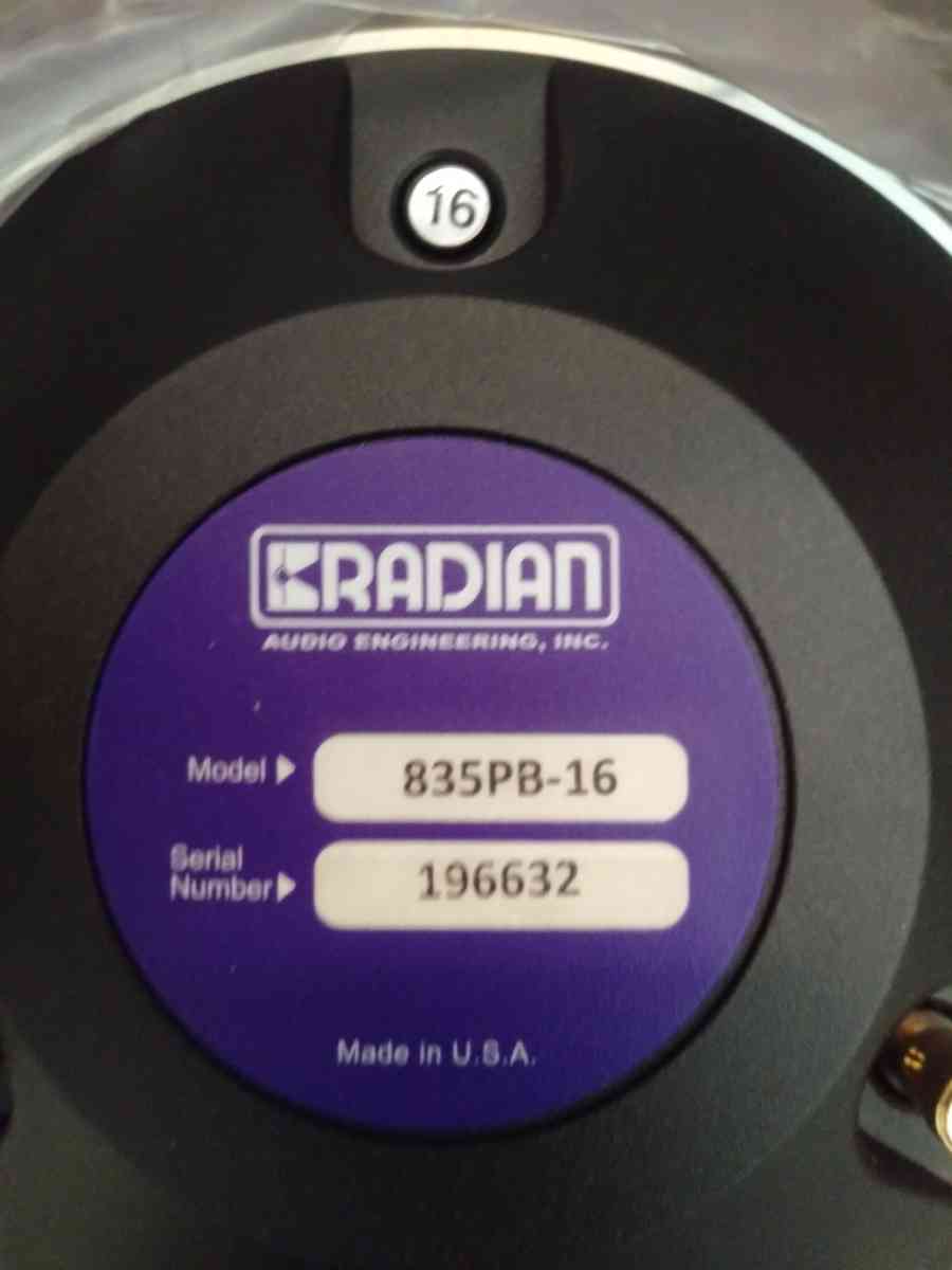RADIAN high frequency compression drivers 4 available 200 ea