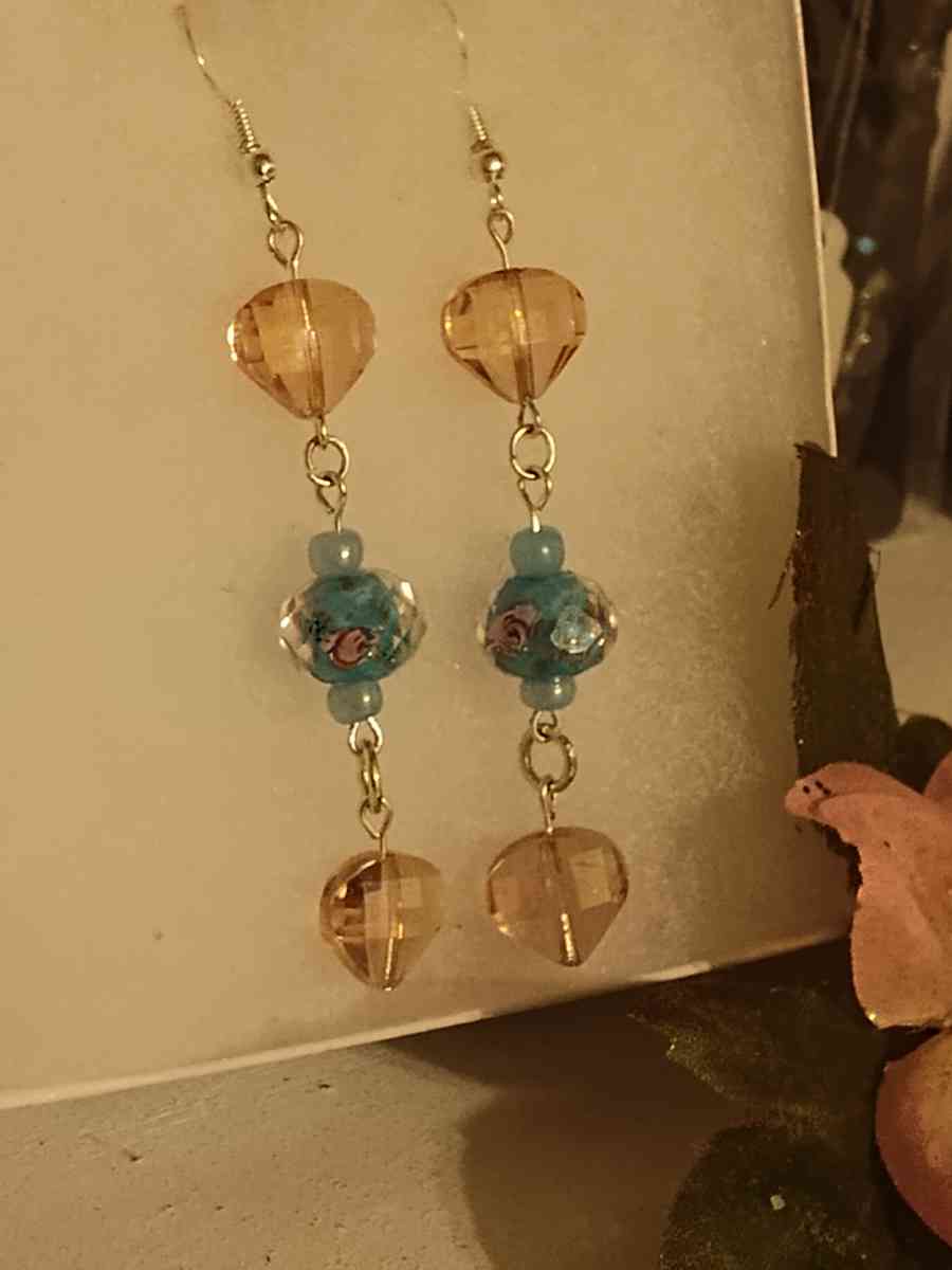 glass bead earrings