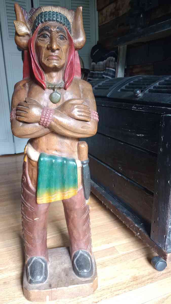 cigar shop wooden Indian