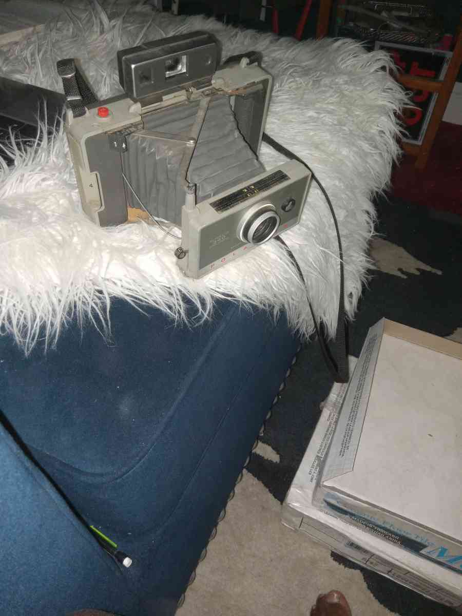 a vintage Polaroid camera