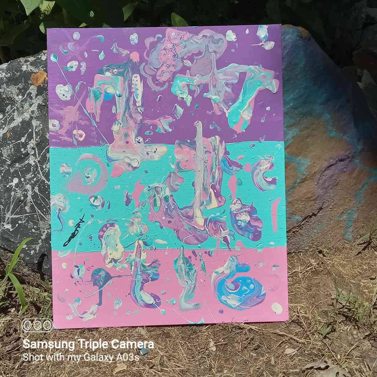 homemade painting by local artist Ashely Pearson