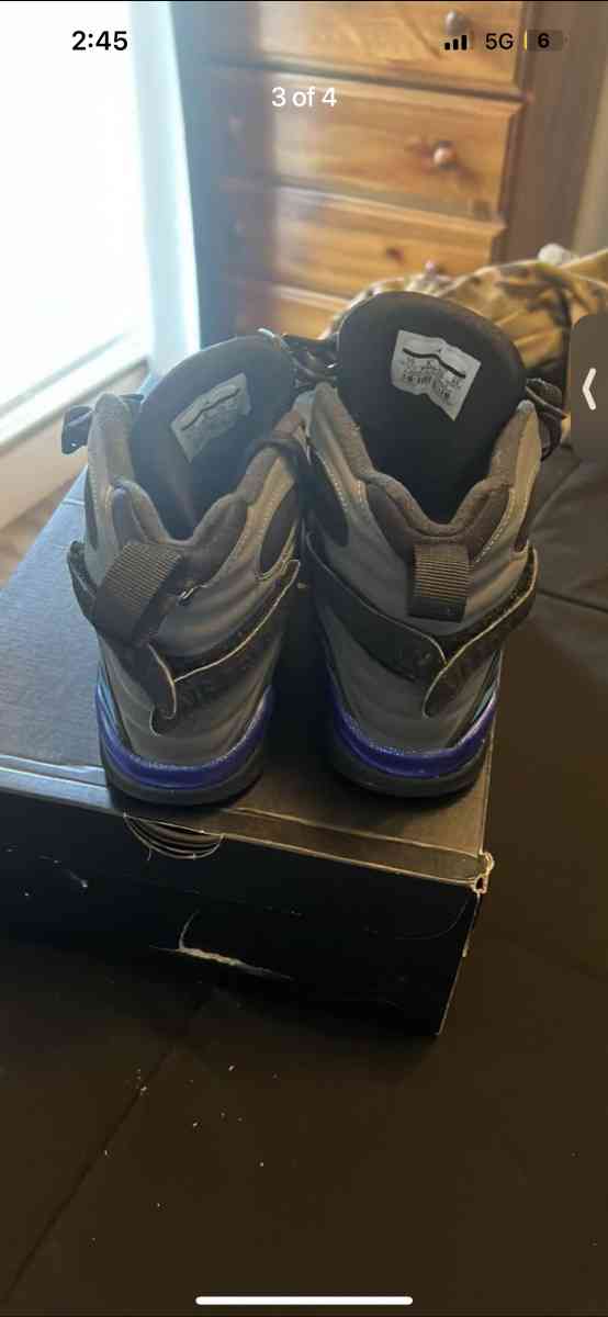 Air Jordan Retro Aqua 8s Youth Size 7