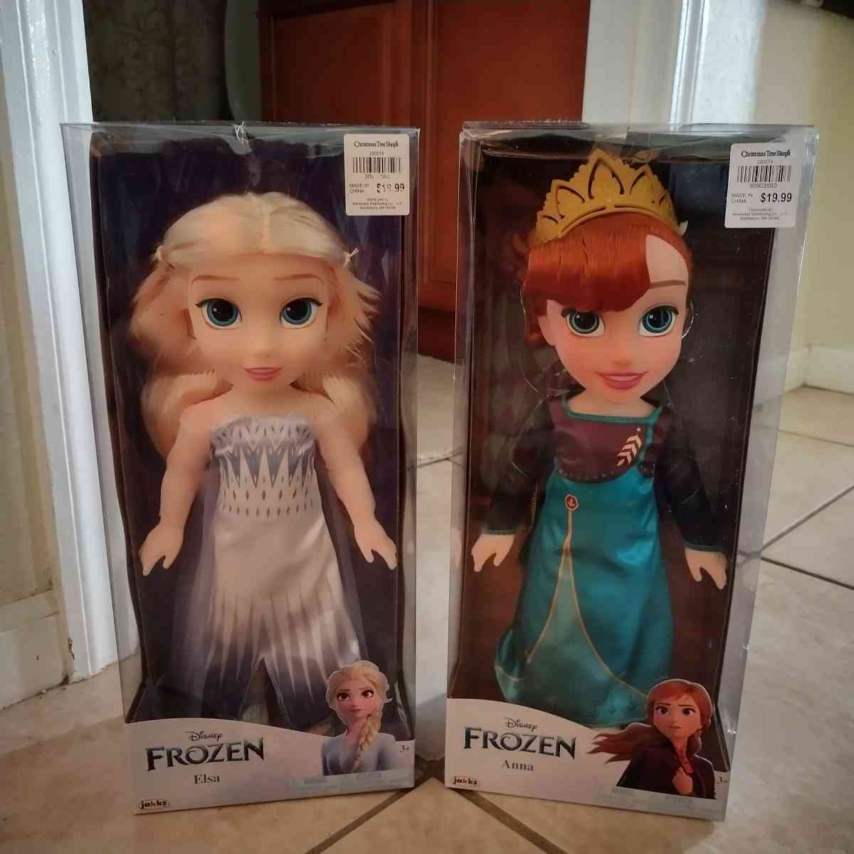 brand new Disney Frozen Anna and Elsa bundle