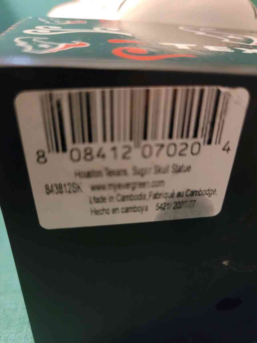 NFL HOUSTON TEXANS SUGAR SKULL STATUE