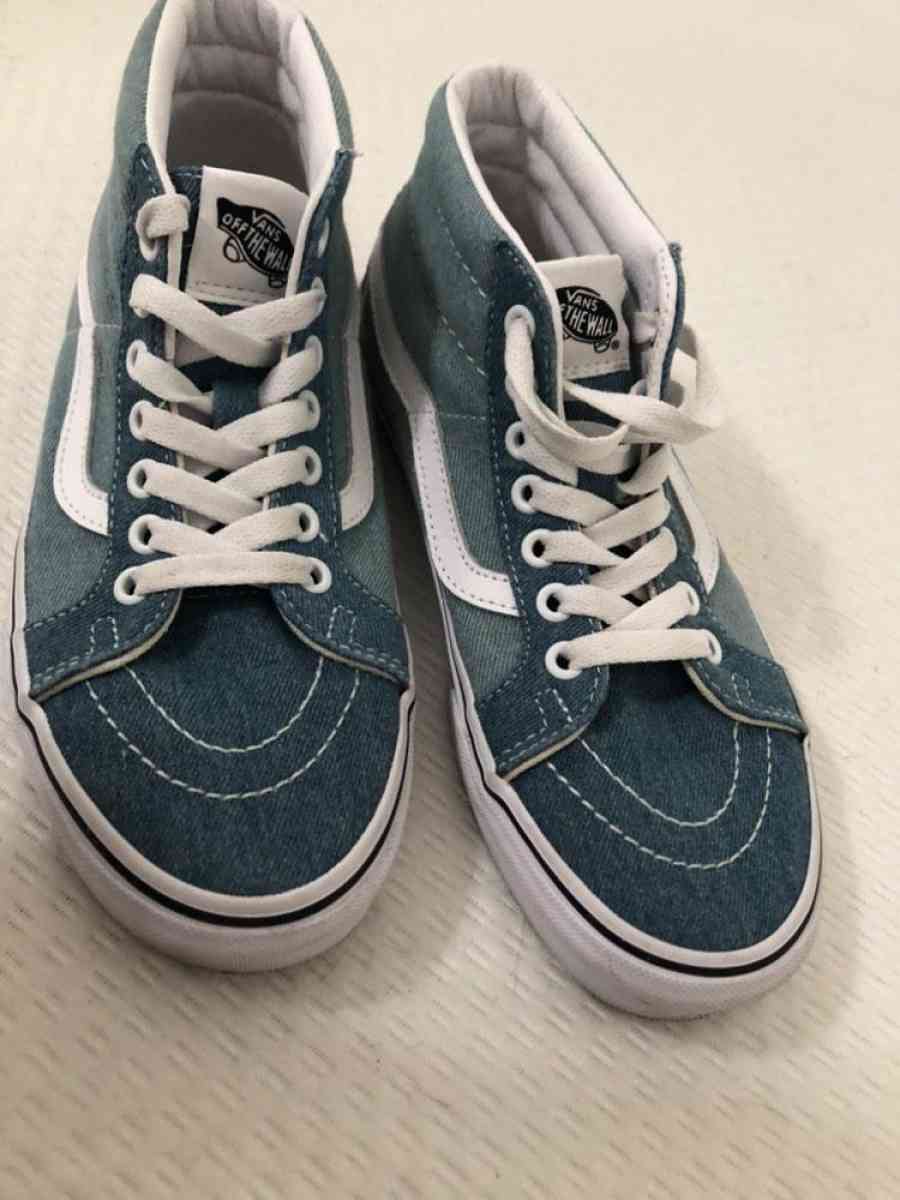 New light blue Vans brand shoe