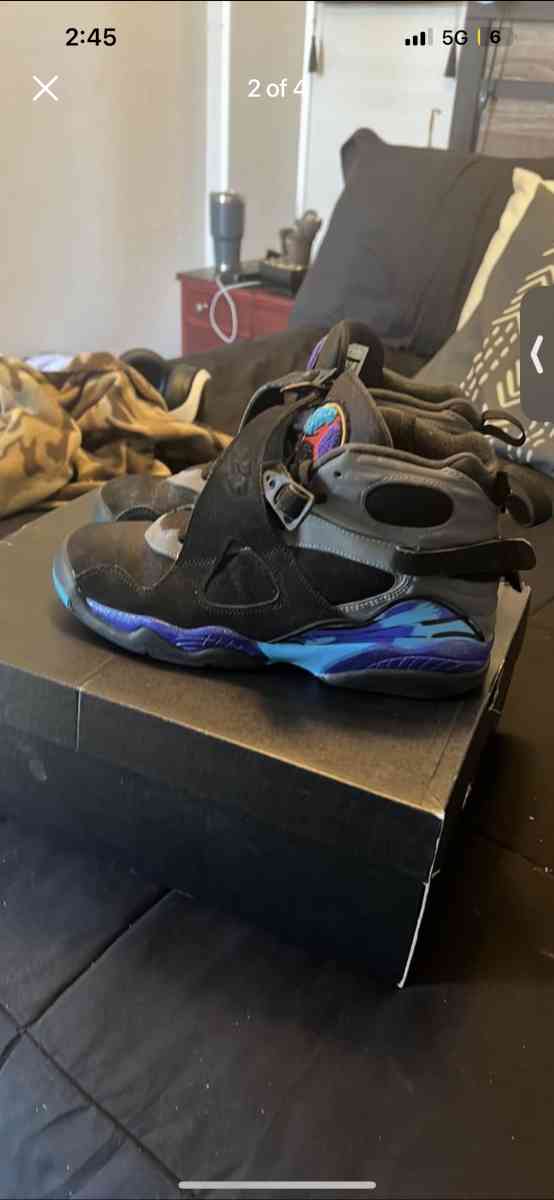 Air Jordan Retro Aqua 8s Youth Size 7