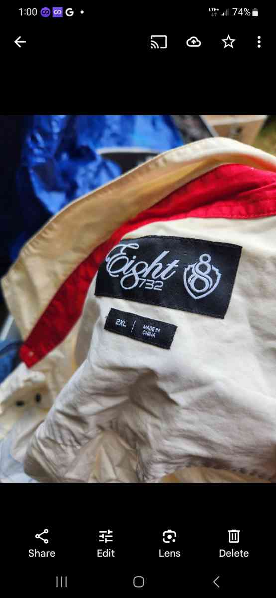 8 ball leather jacket n 8 ball shirt n pants