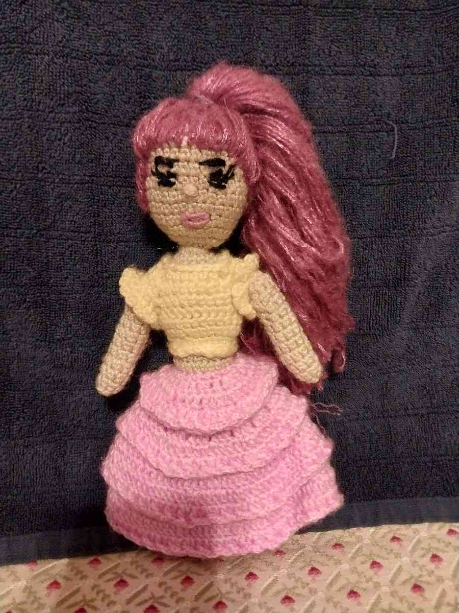 handmade knitted doll